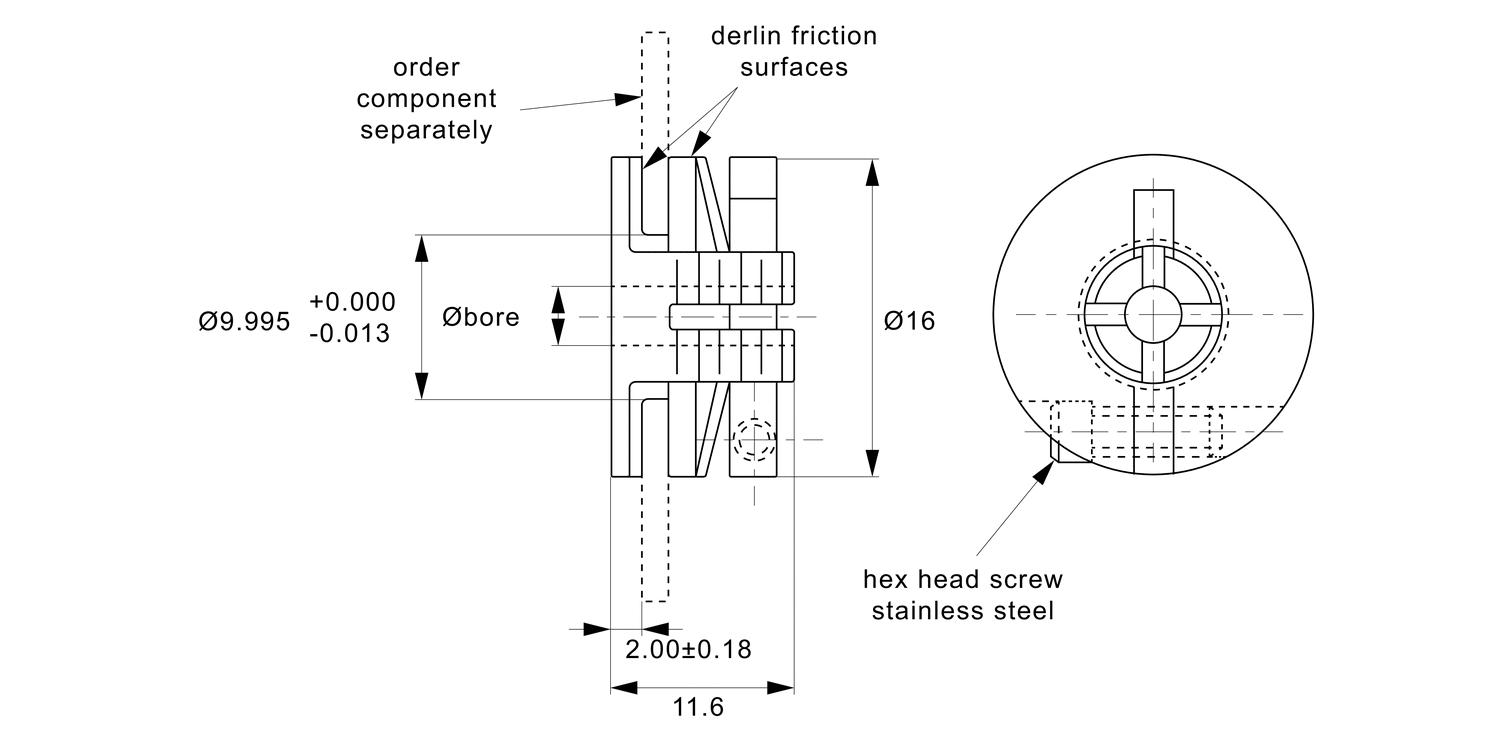 R3095.1 Miniature Slip clutch