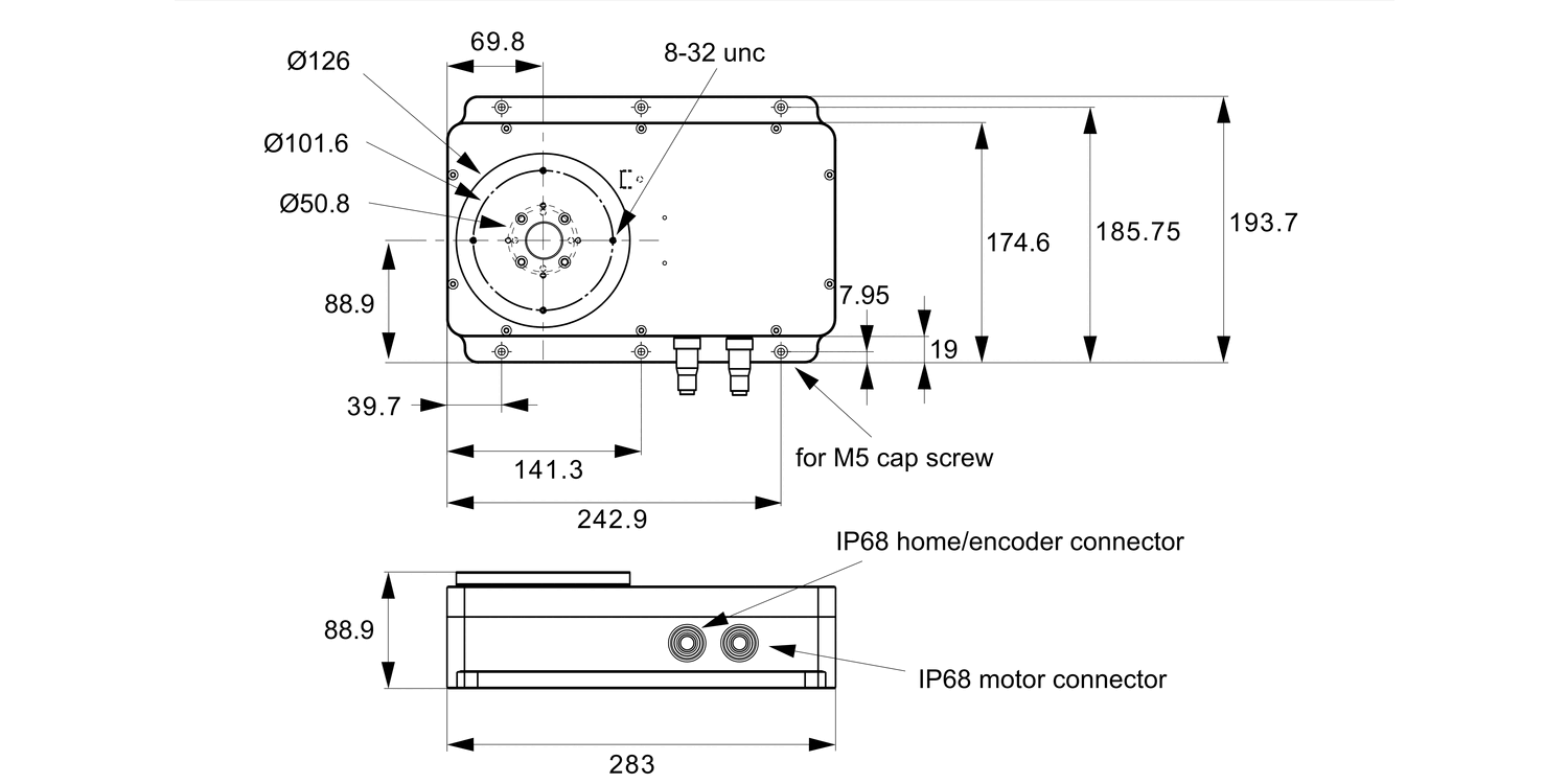 L3560 Motorised Rotary Stage Ø125