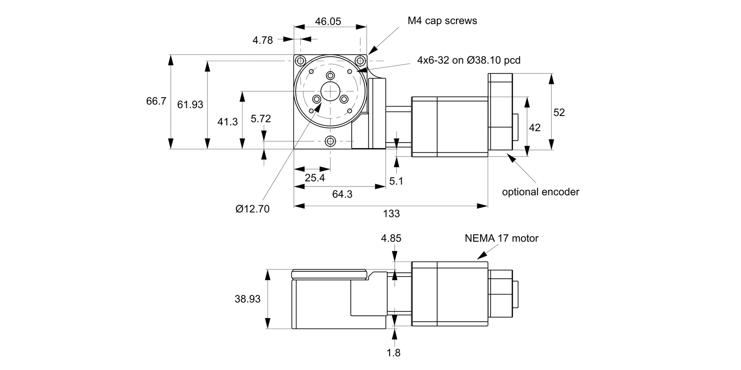 L3550 Motorised Rotary Stages Ø50