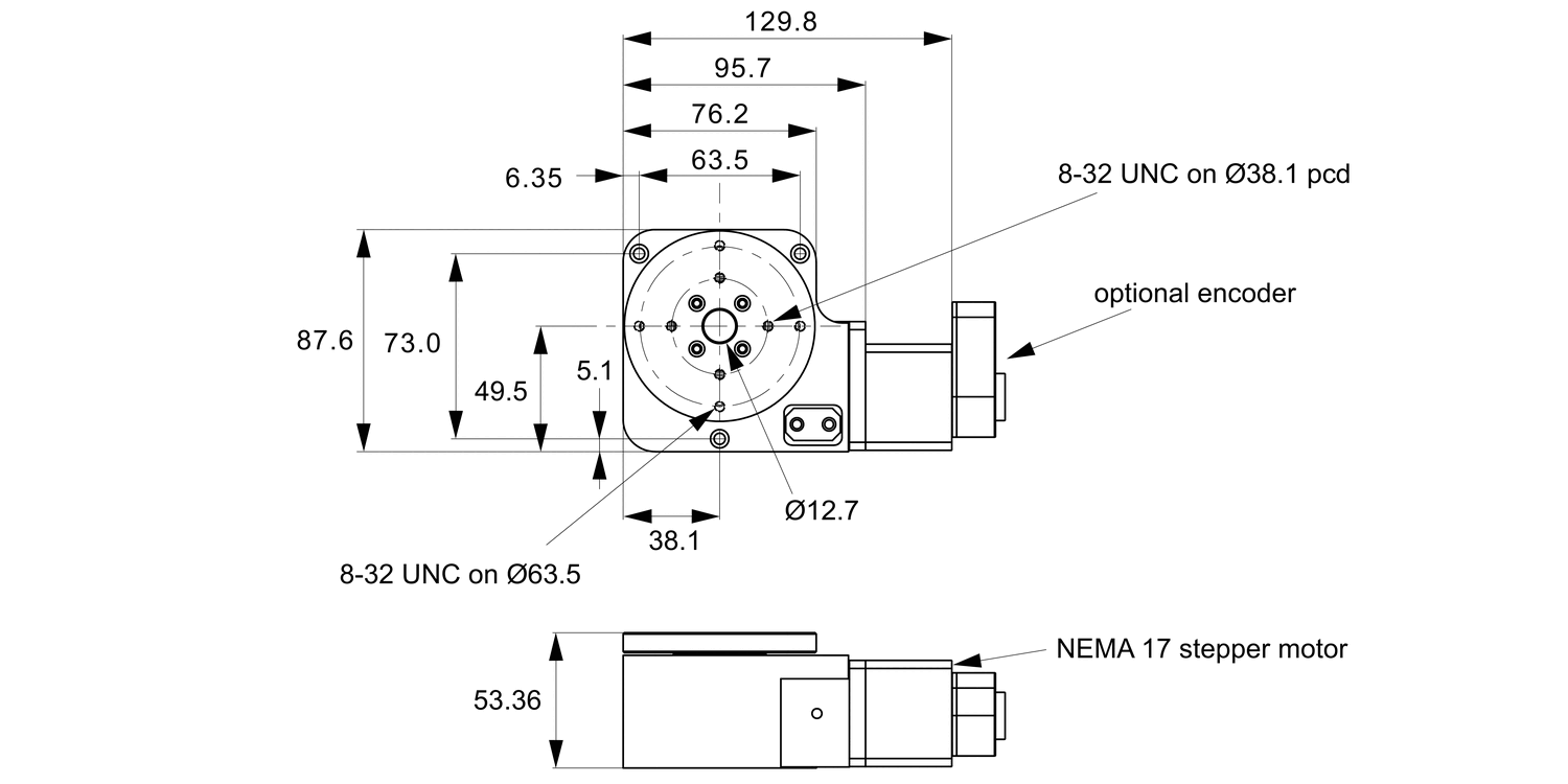 L3554 Motorised Rotary Stages Ø75