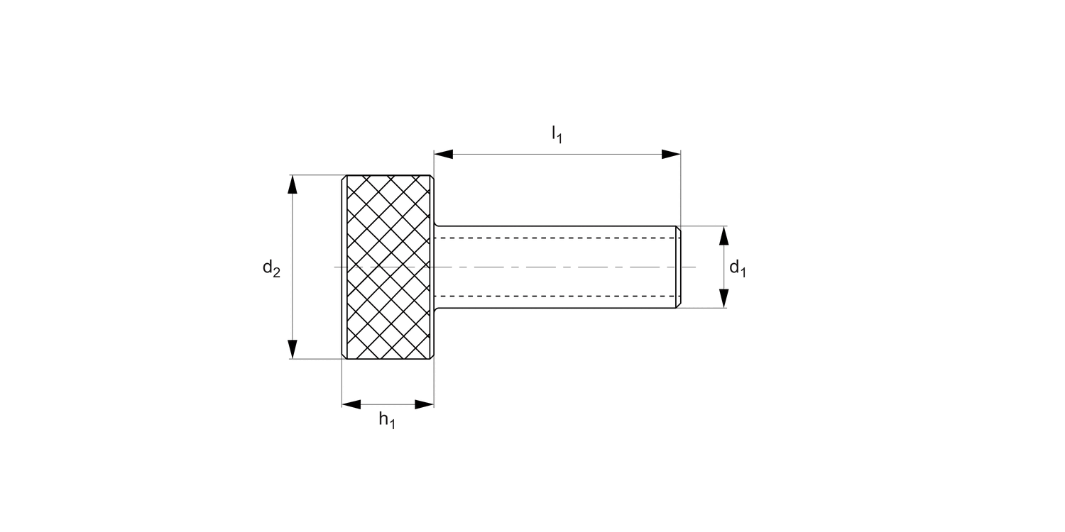 P0437.A4 Narrow Head Thumb Screws