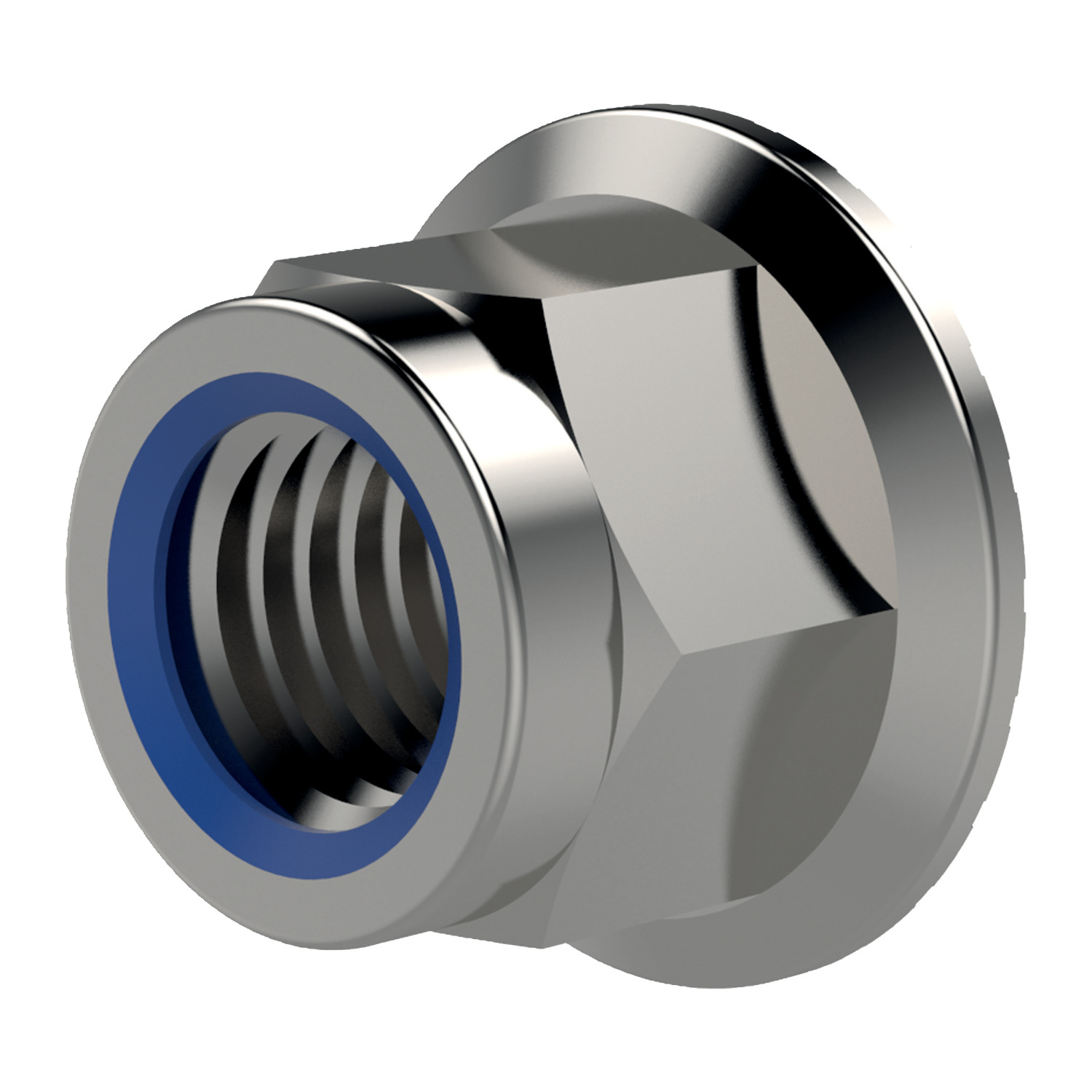 P0310.A2 - Nylon Insert Serrated Flanged Nuts