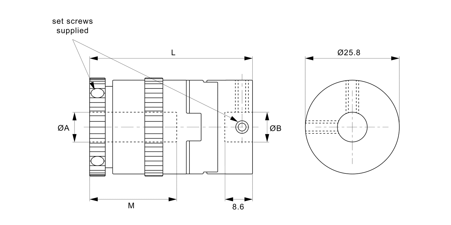 R3081 Oldham Slip Couplings