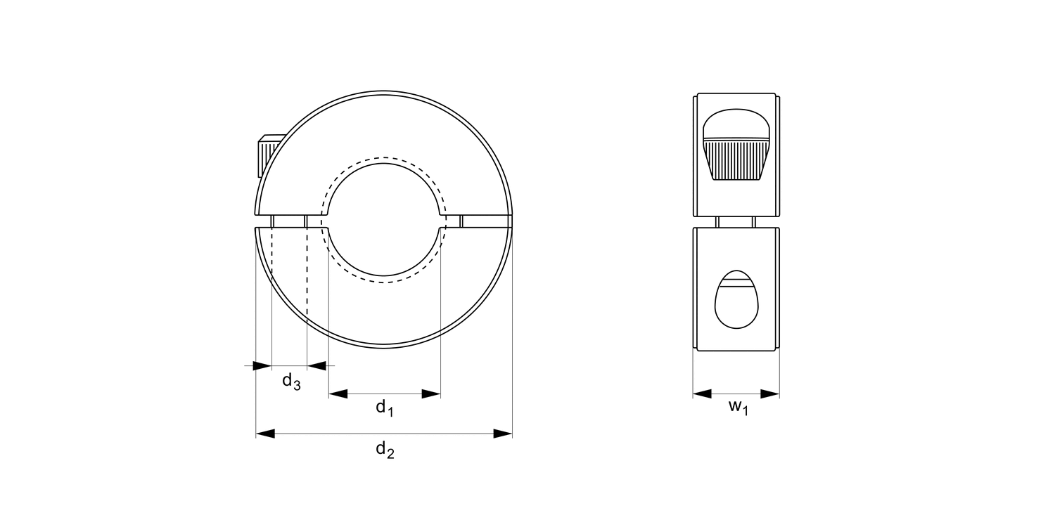 R3212 Shaft Collars - One Piece