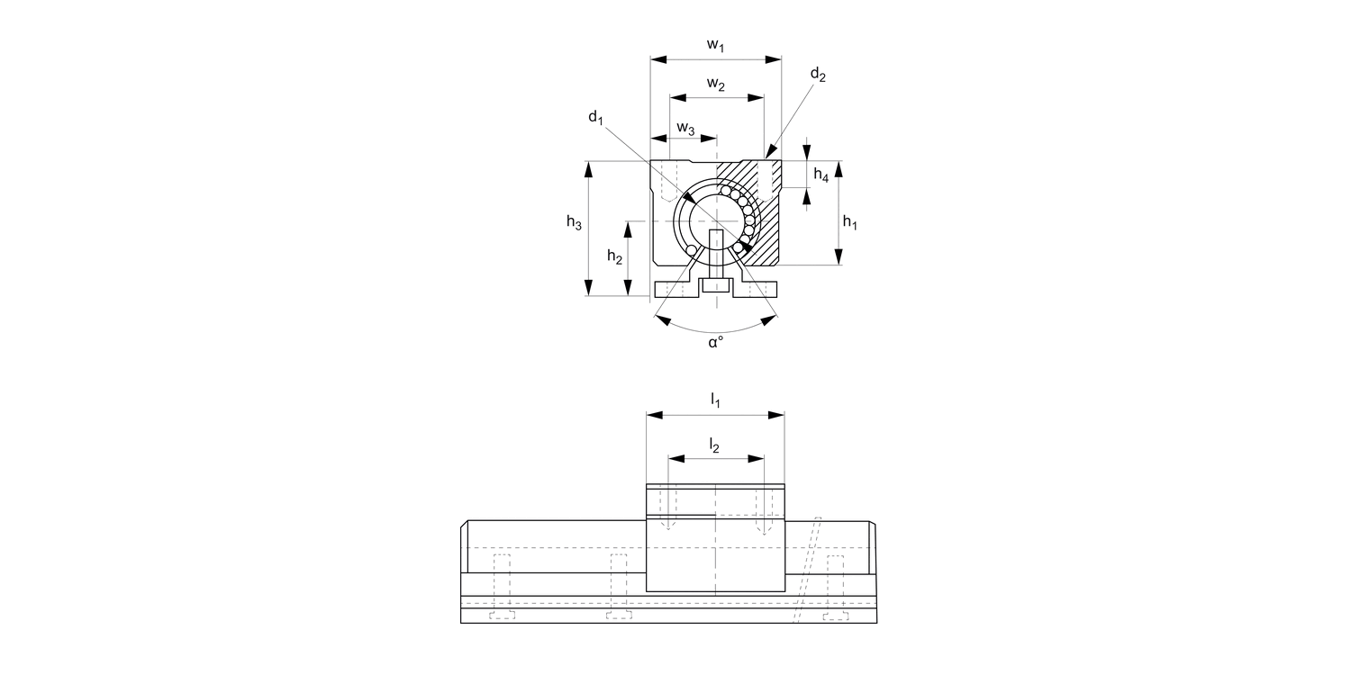 L1752 Open Linear Ball Bushing Carriages