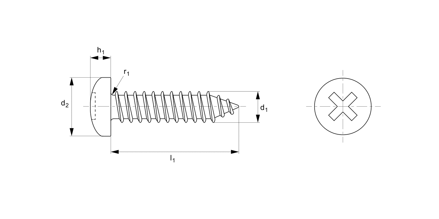 P0621.ZP Pan Head Phillips AB Tappers