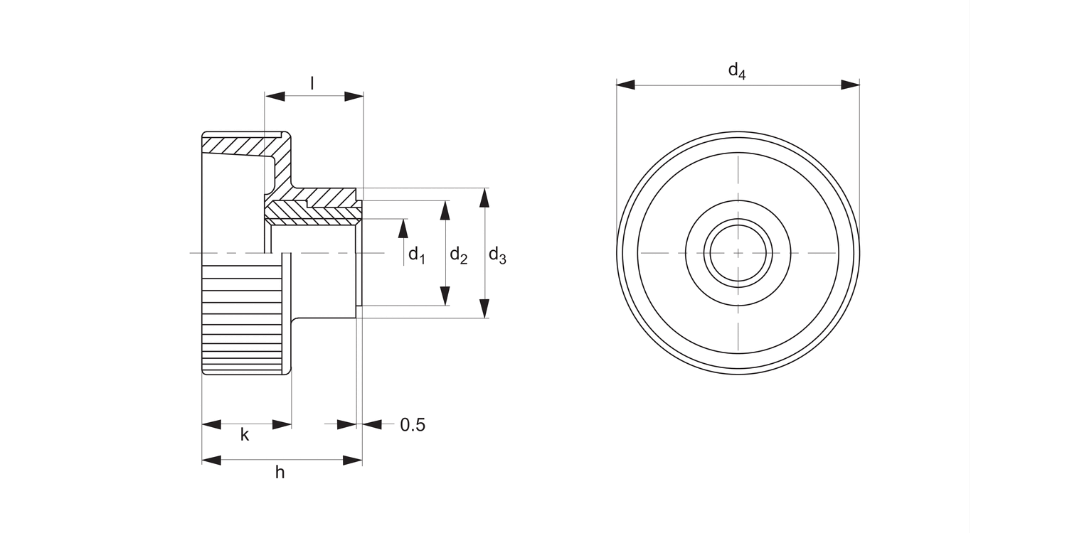 P0441 Plastic Knurled Nuts
