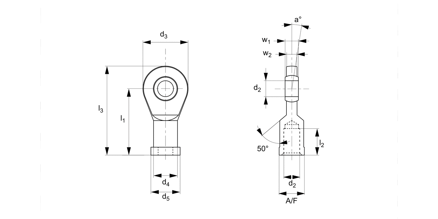 R3582 Plastic Rod End Female