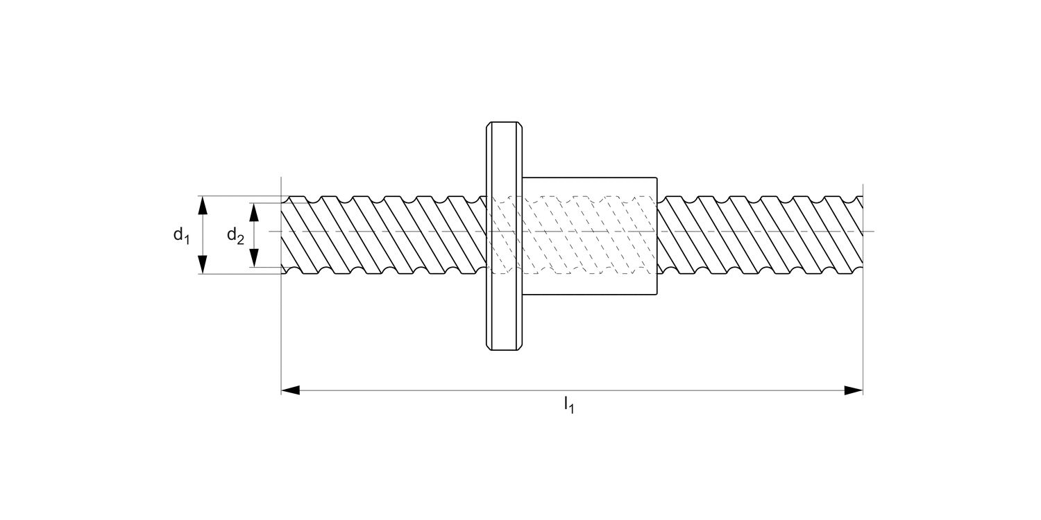 L1349 High Helix Lead Screws - Stainless