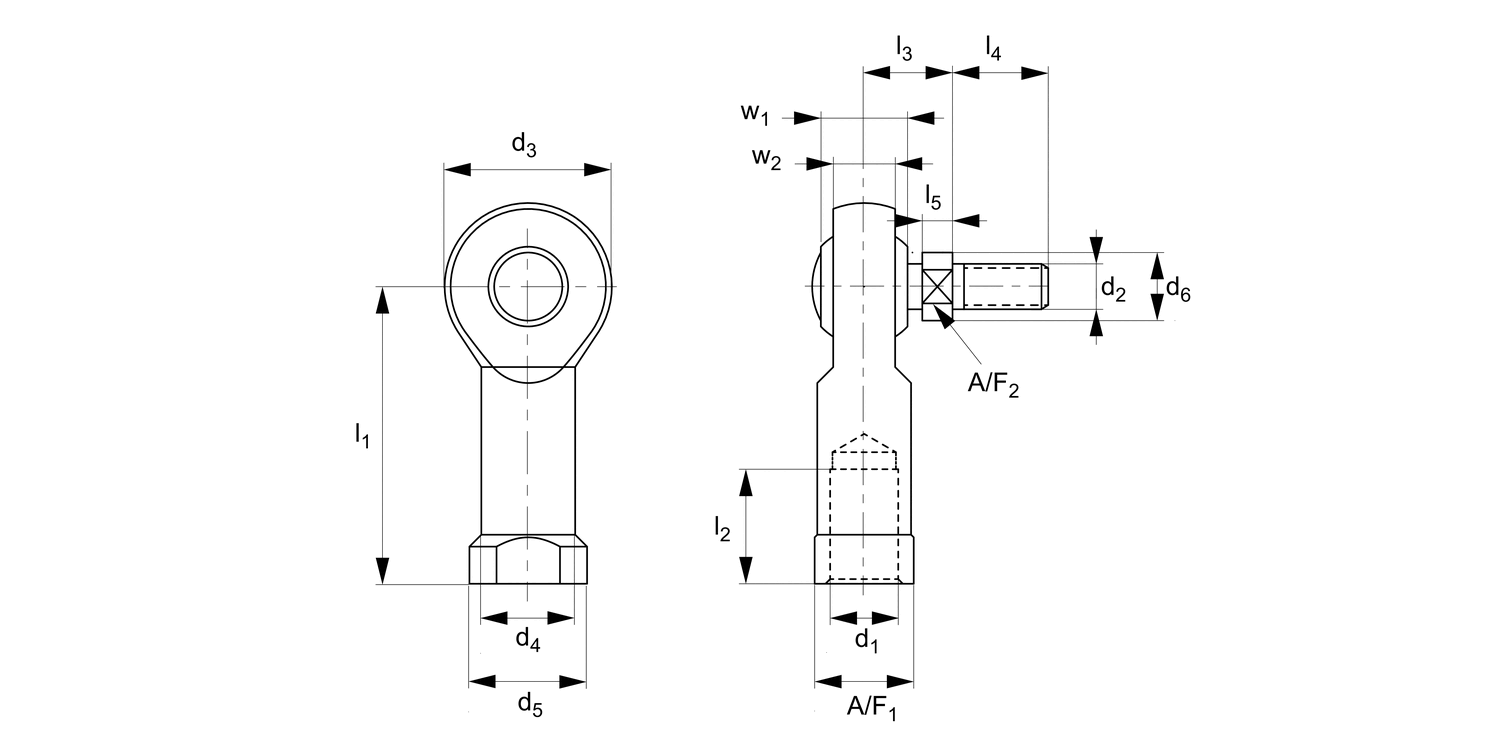R3616.i Imperial Female Rod End with Stud