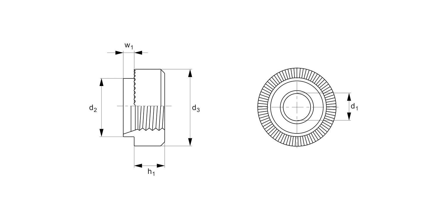 P0828.A4 Round Rivet Bushes