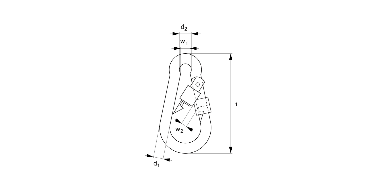 P4192 Screw Coupling Snap Hooks