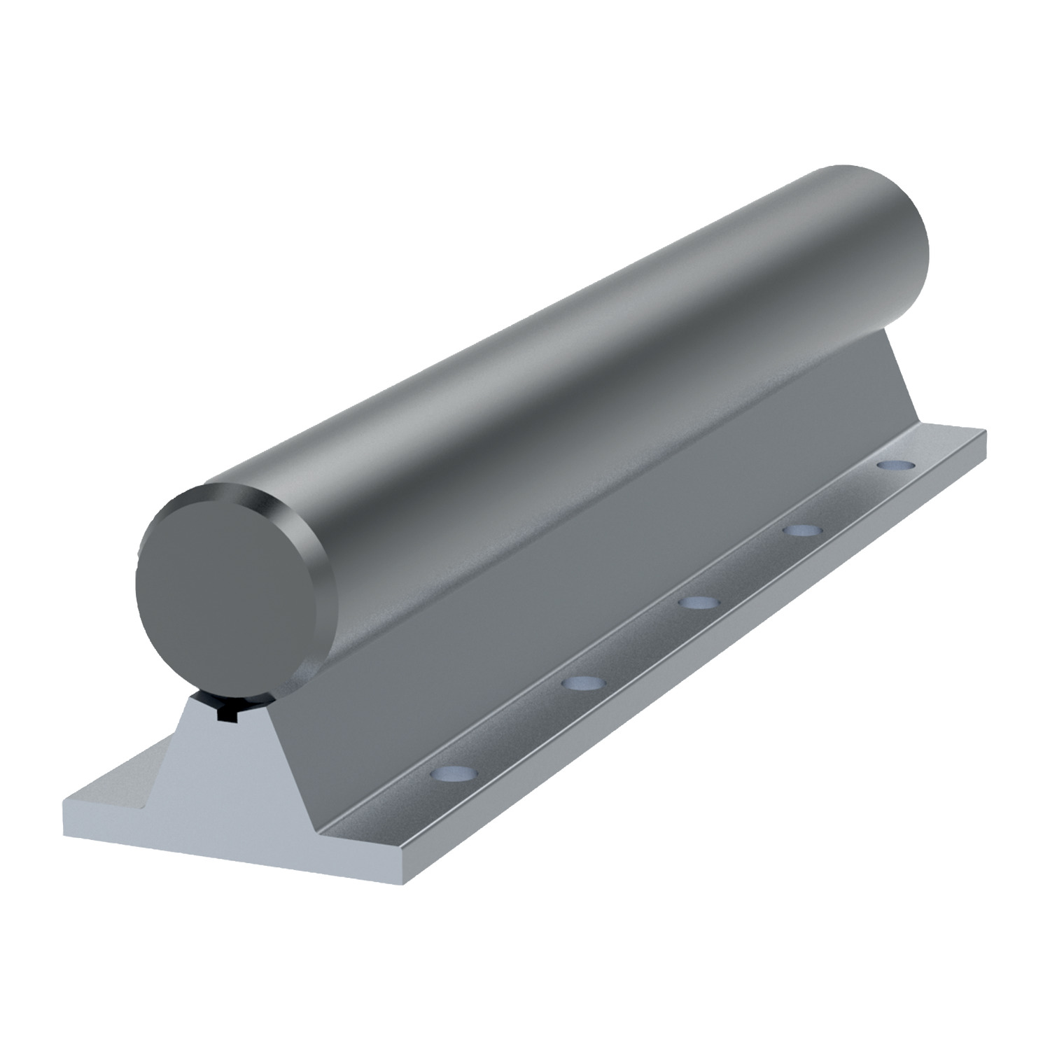 25Ø Shaft Support Rails Shaft support rail for 25mm shaft. Complete with shaft, up to 3 metres long.