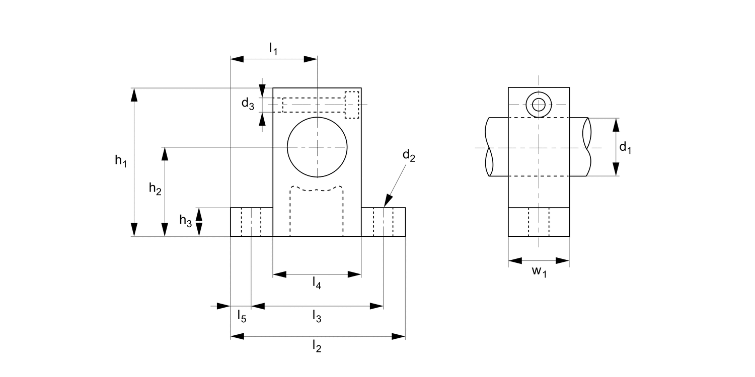 L1779.AL Shaft End Supports