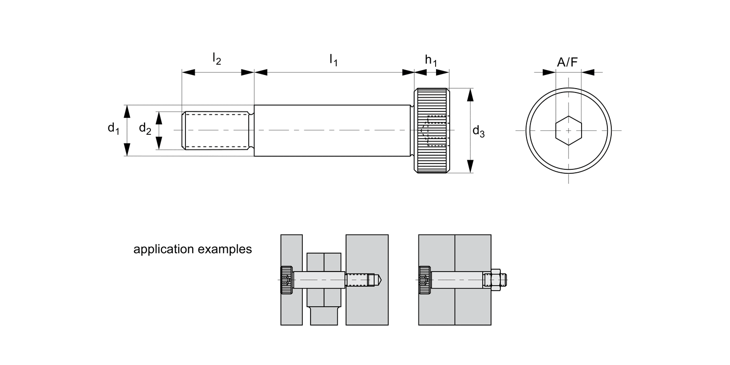 P0137 Shoulder Screws - Hex. Socket Head