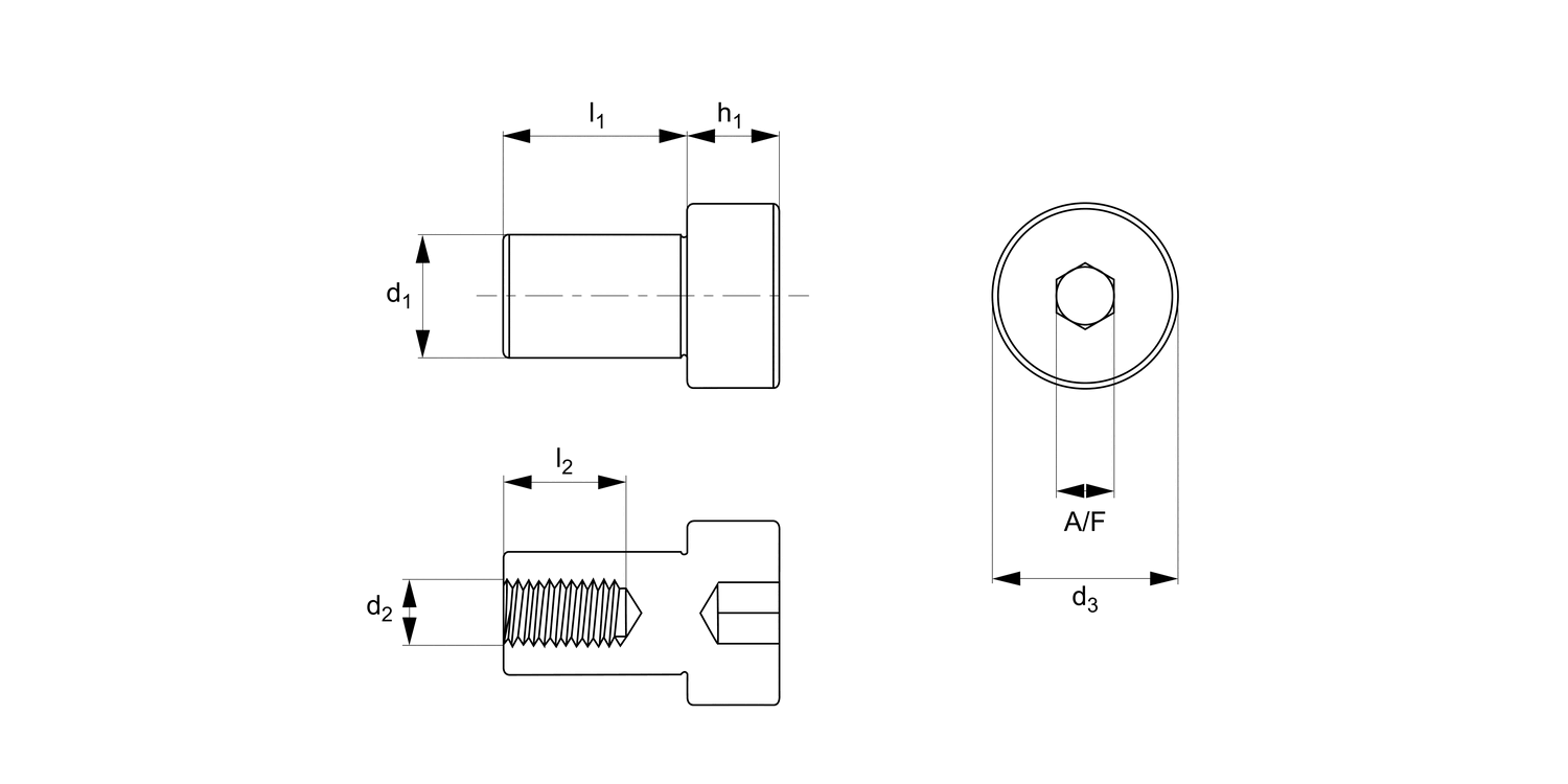 P0127.A2 Shoulder Nuts - Cap Head