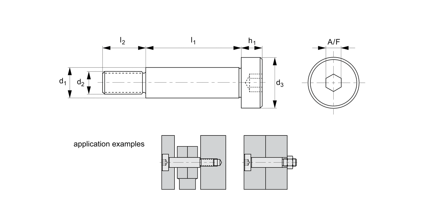 P0136 Shoulder Screws - Hex. Socket Head