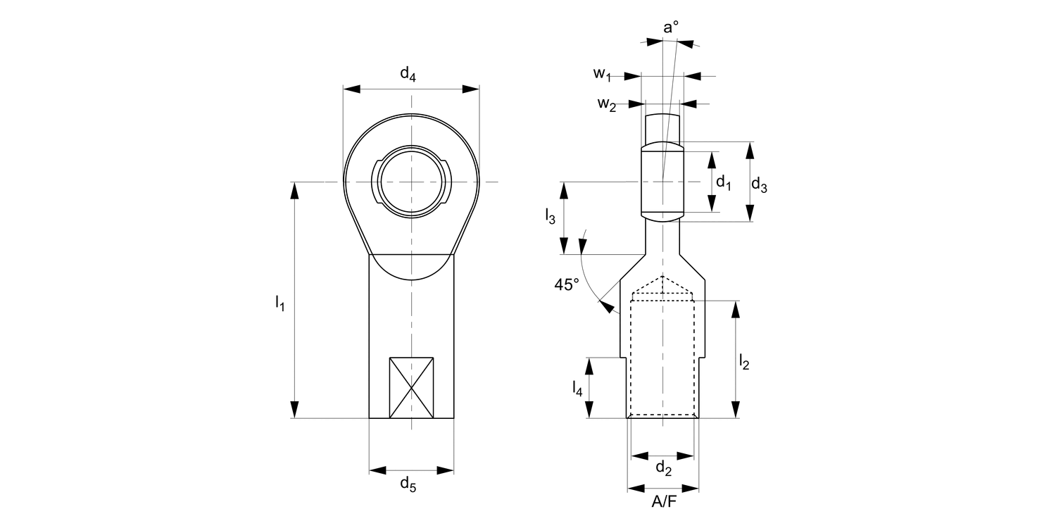 R3568 Stainless Heavy-Duty Rod Ends - Female