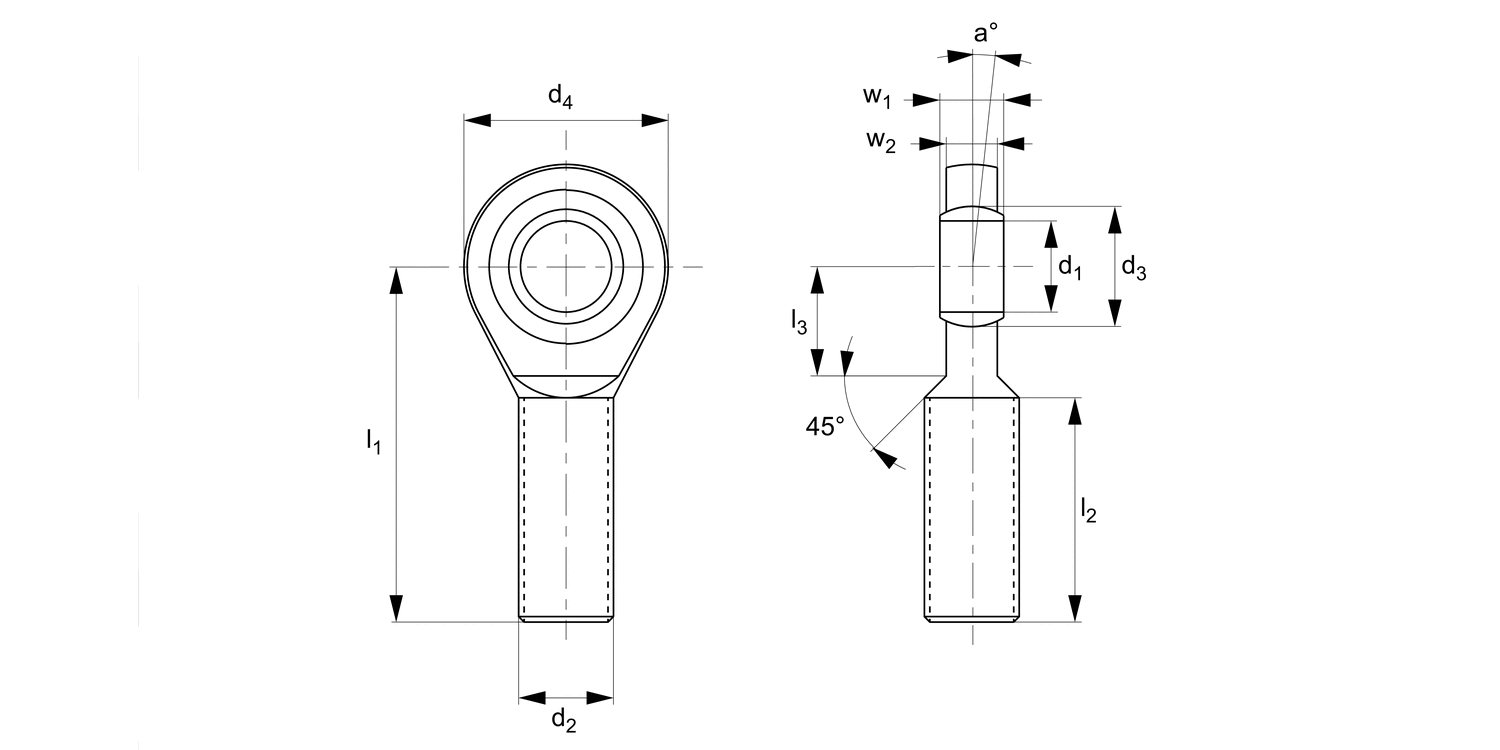 R3575.M Low Cost Rod End - Male