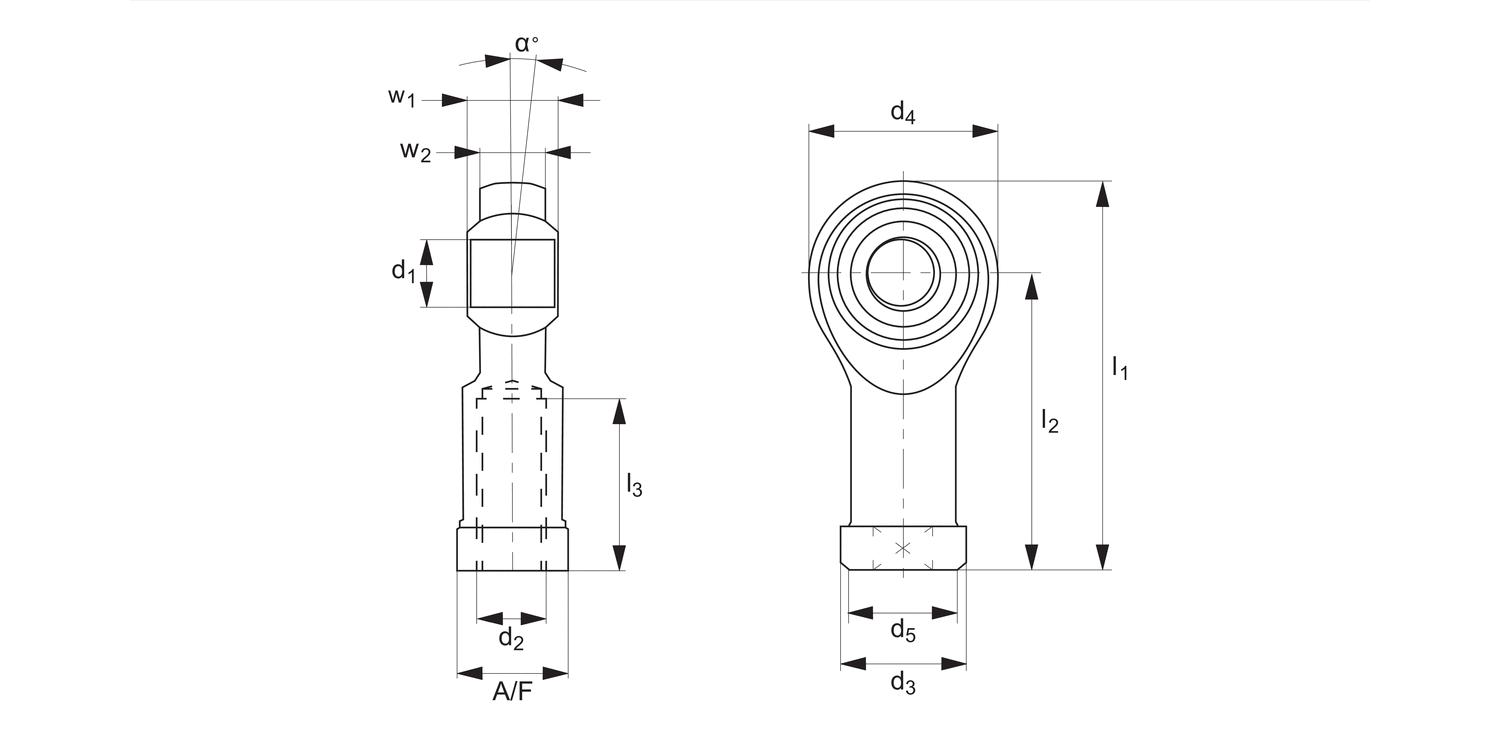 R3576.A2 Stainless Low Cost Rod Ends