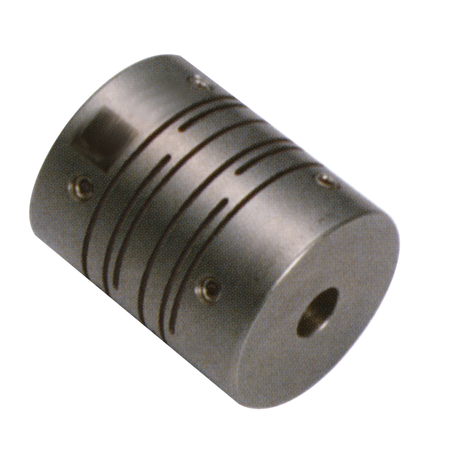 R3002.G-15-15 Spiral Beam Coupling s/s 15mm bores - 40mm OD - Set Screw