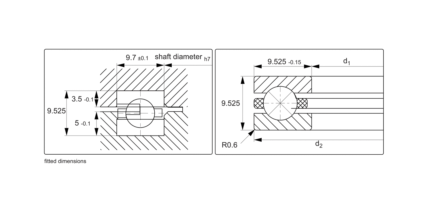 R4208 Split Bearing - Slim