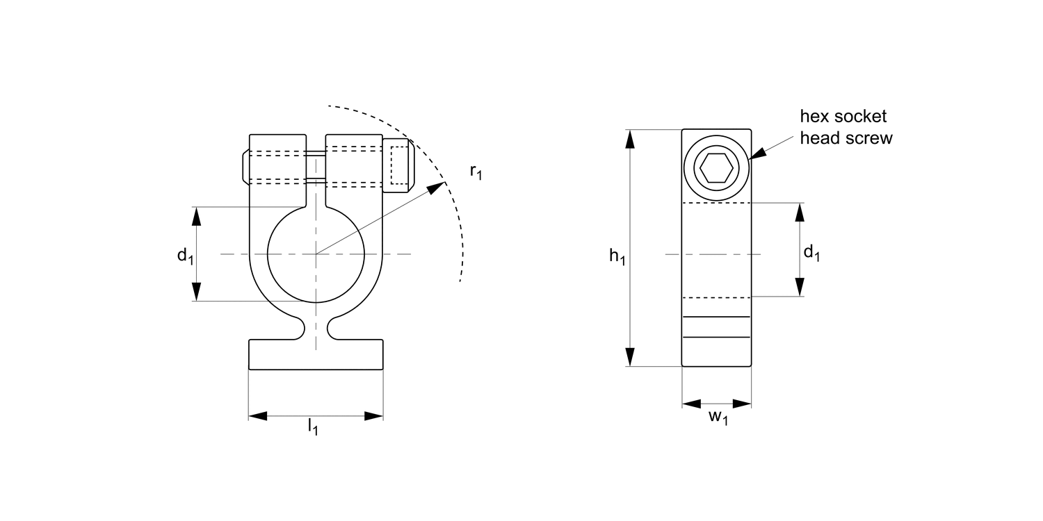 R3252 Split Shaft Clamps