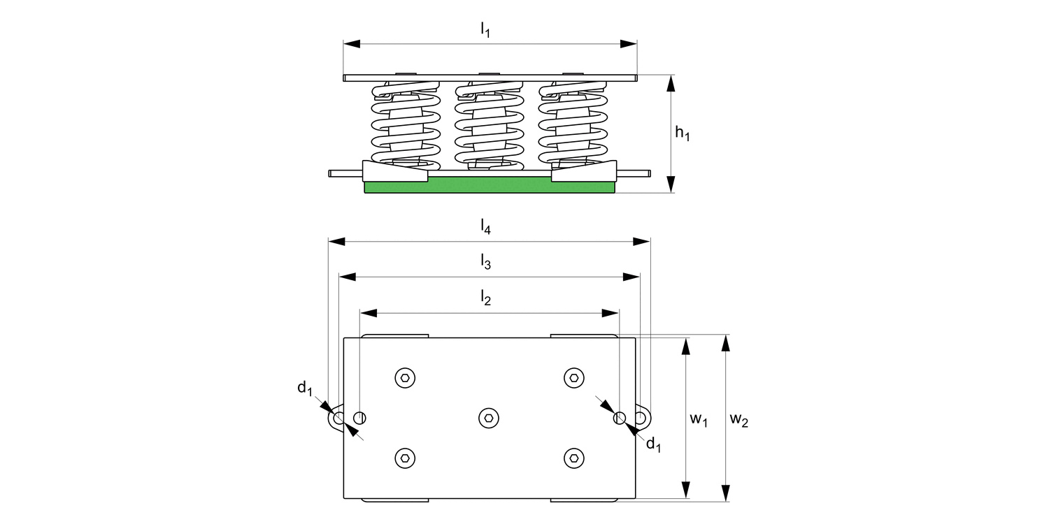 P2456 Spring Vibration Damper five spring