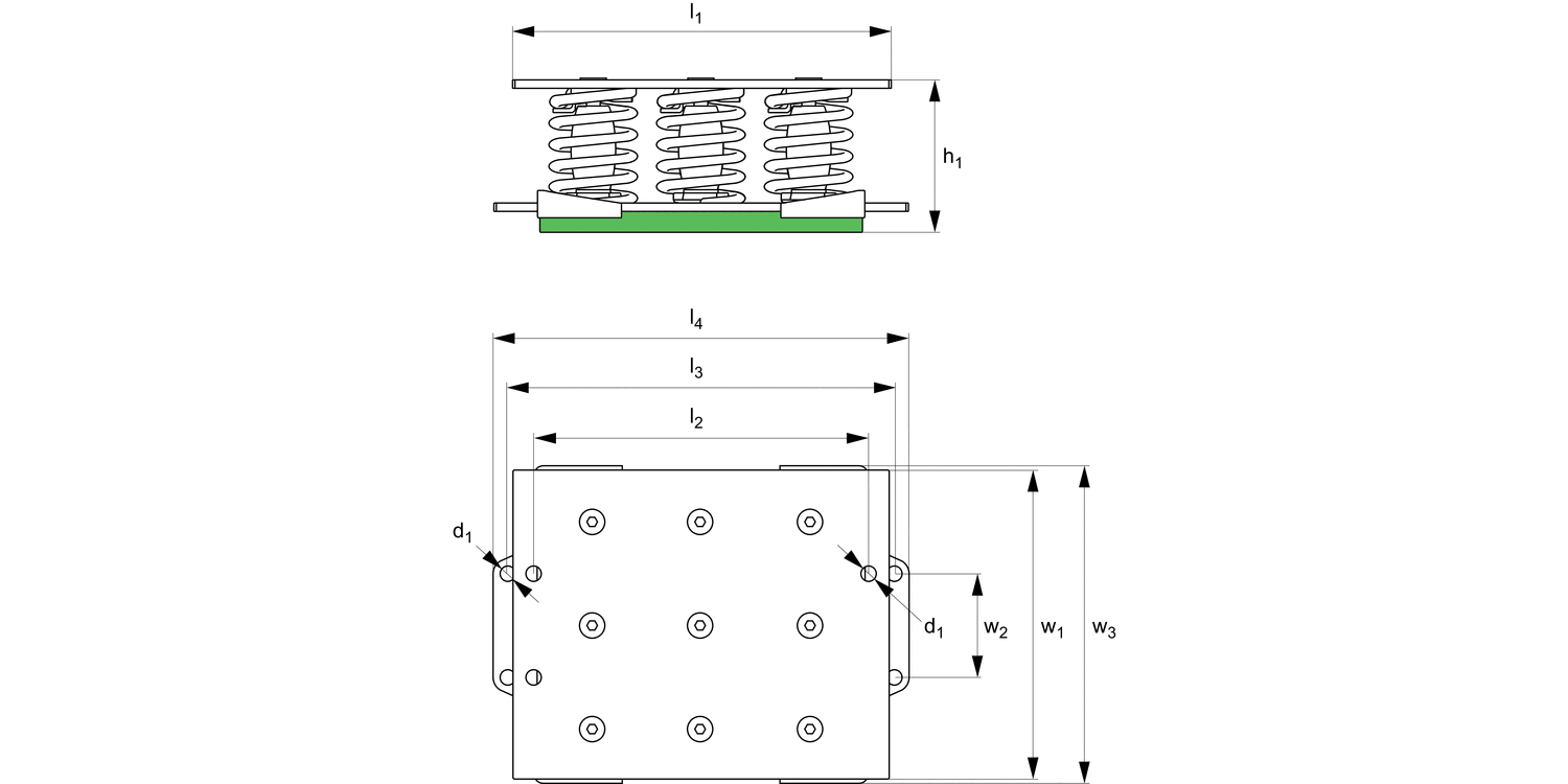P2458 Spring Vibration Damper nine spring