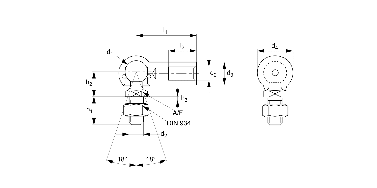 R3476 Stainless Ball and Socket Joint