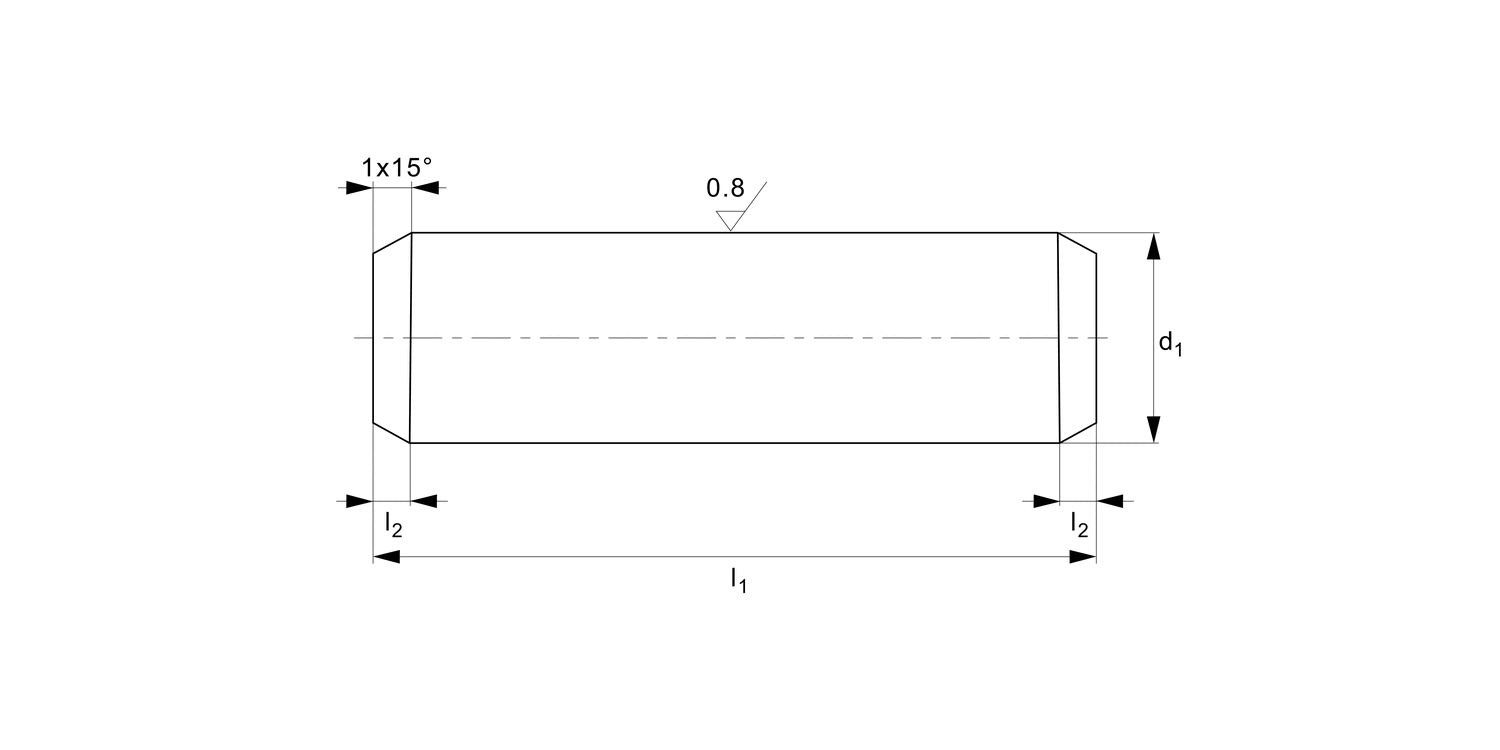 P1206 Stainless Dowel Pins A2 stainless