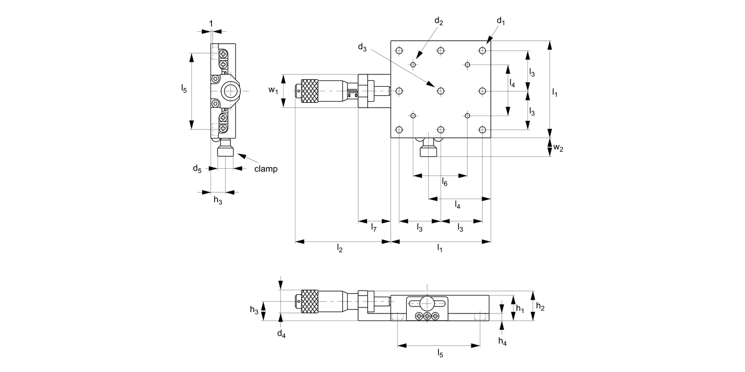 L3120 Stainless Micrometer X Stages