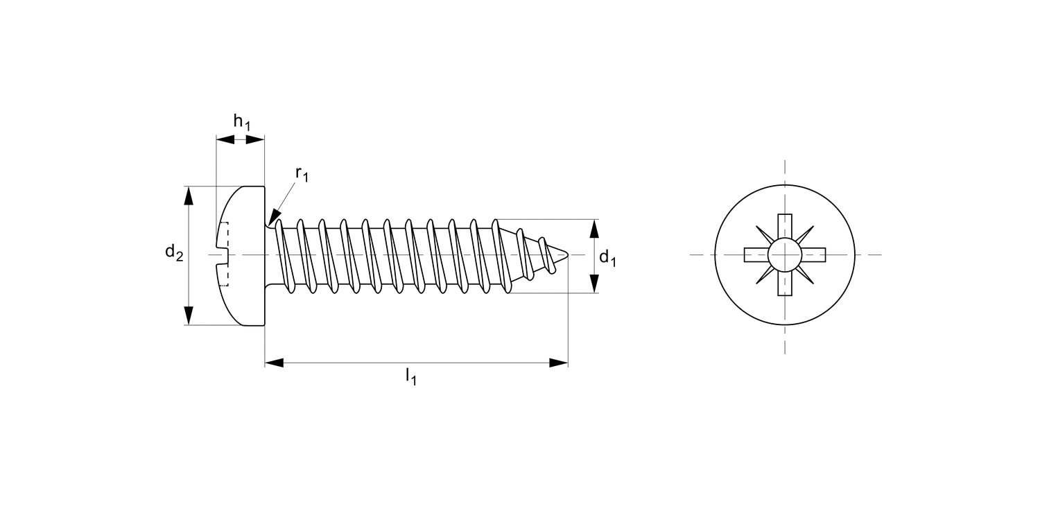 P0620.A4 Stainless Pan Head Pozi AB Tappers