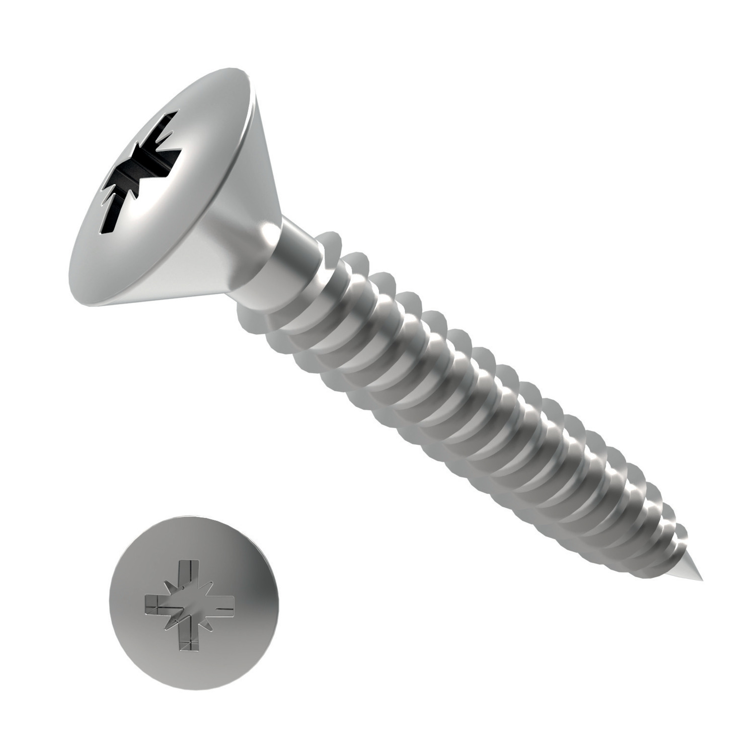 P0601.A2 - Stainless Raised C'sk Pozi AB Tappers