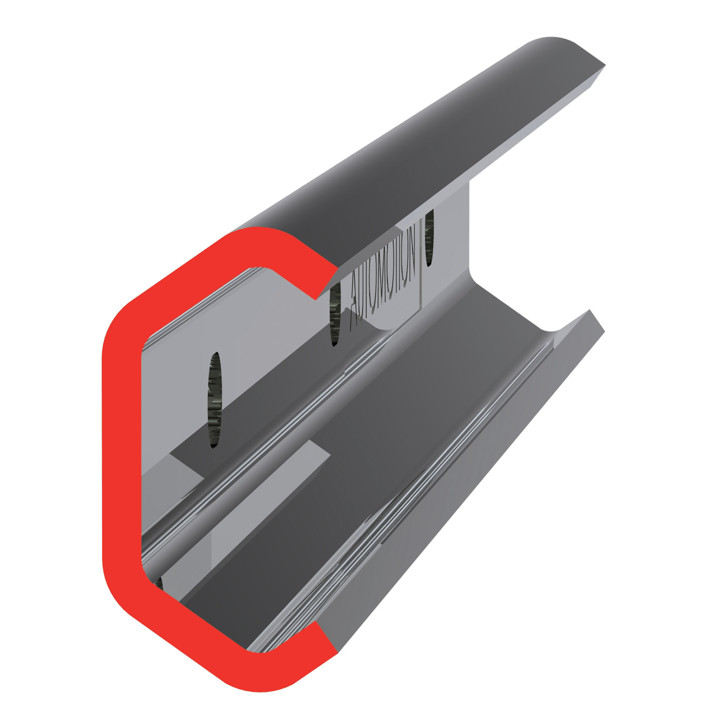 Stainless X Rail Stainless steel linear rail system, up to 3 metres.