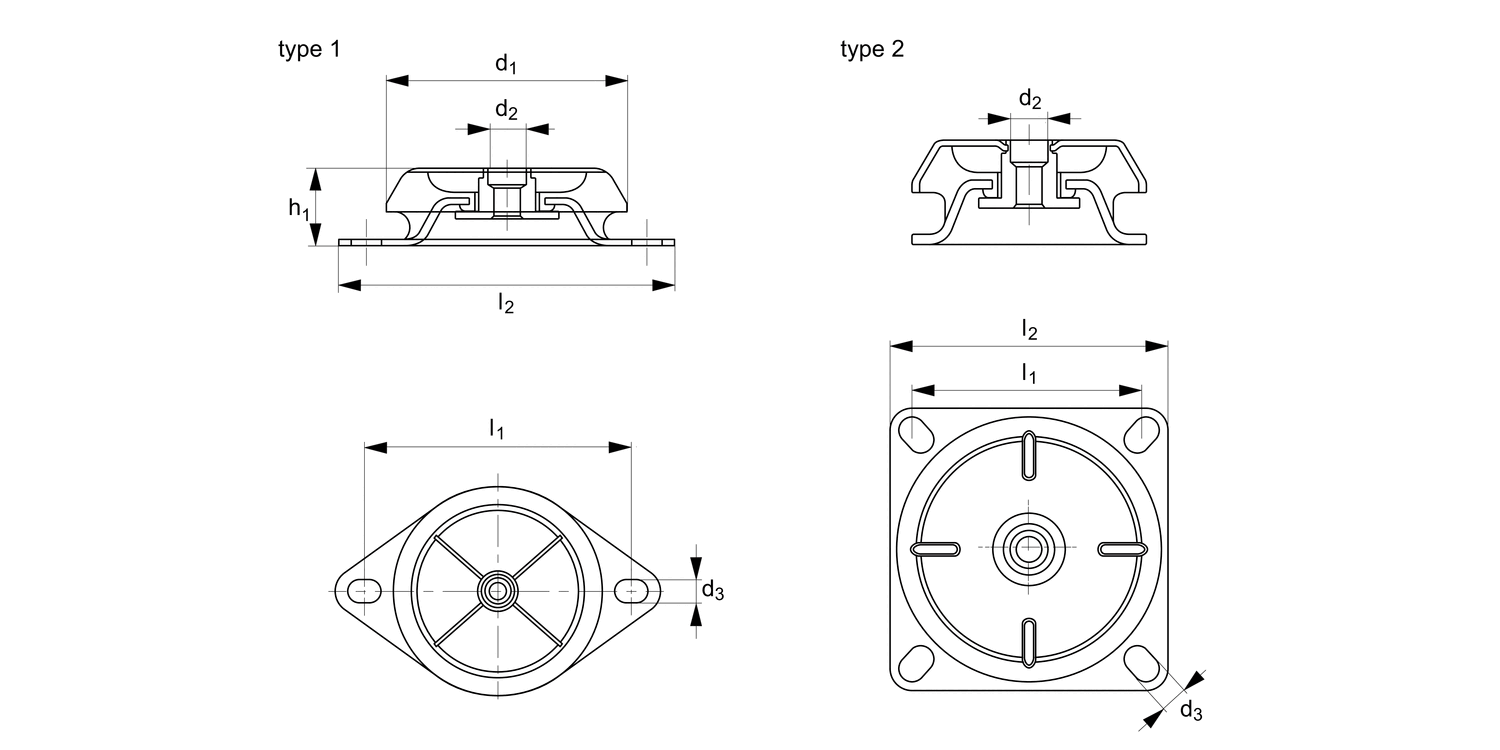 P2103 Anti-vibration Mounts