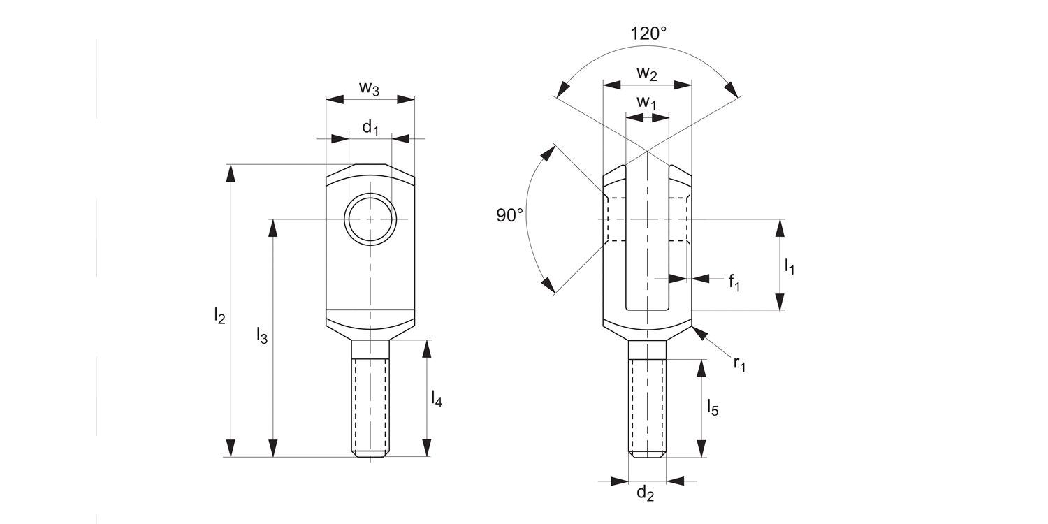 R3410 Male Clevis Joints