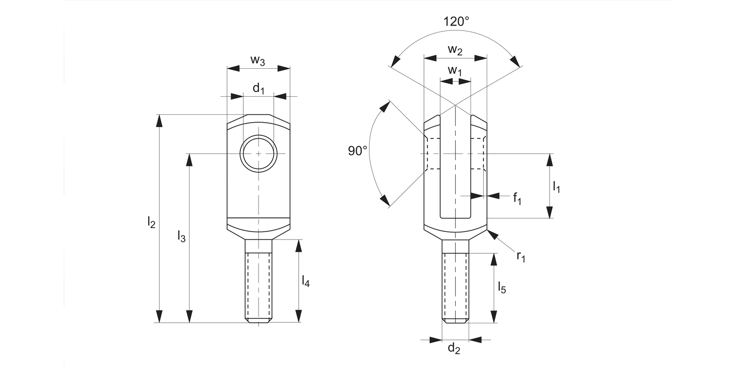 R3411 Male Clevis Joints