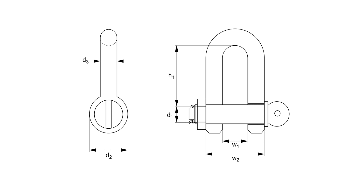 P4082 Steel Shackles