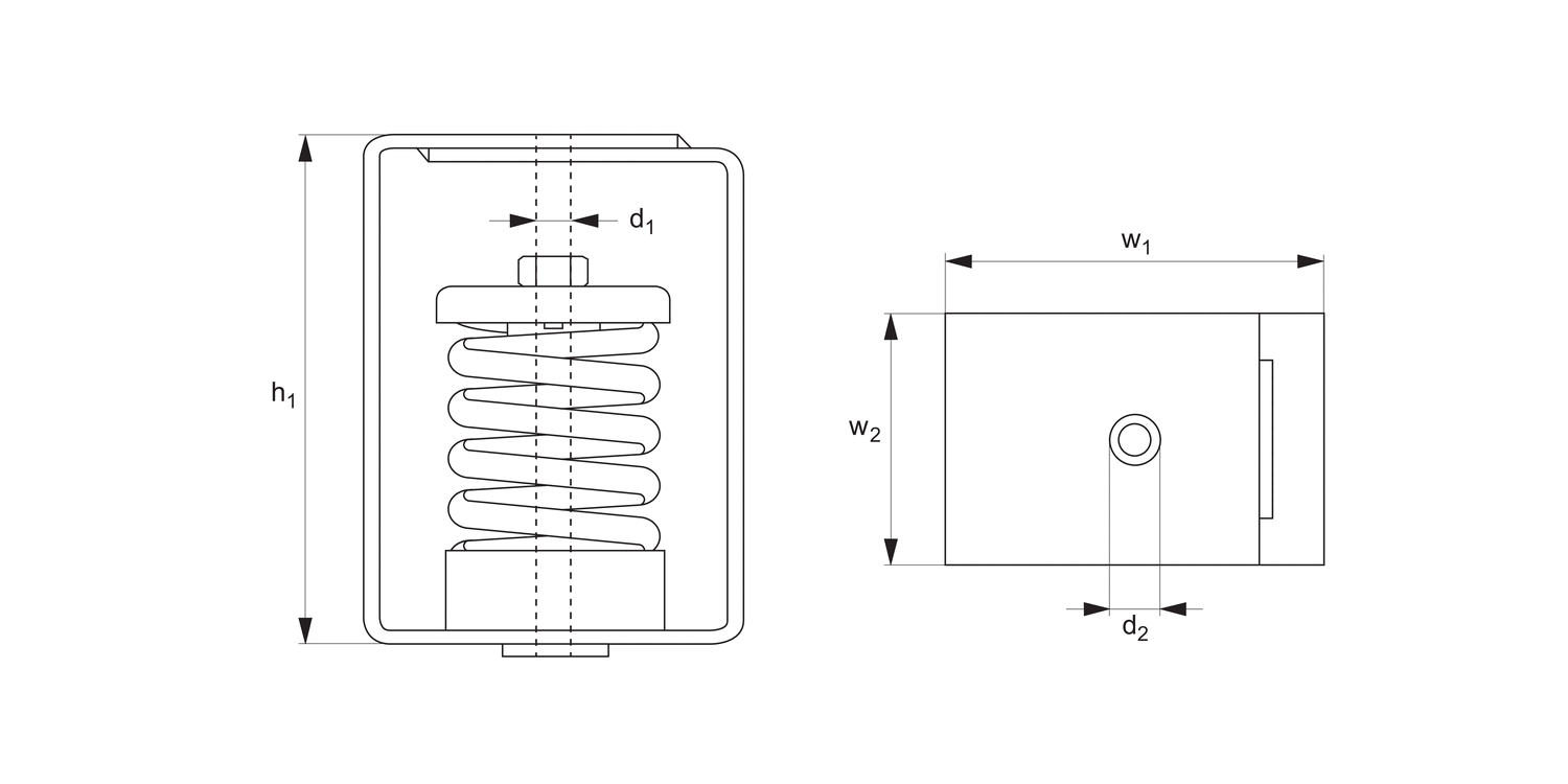 P2551 Acoustic Suspension Hanger spring