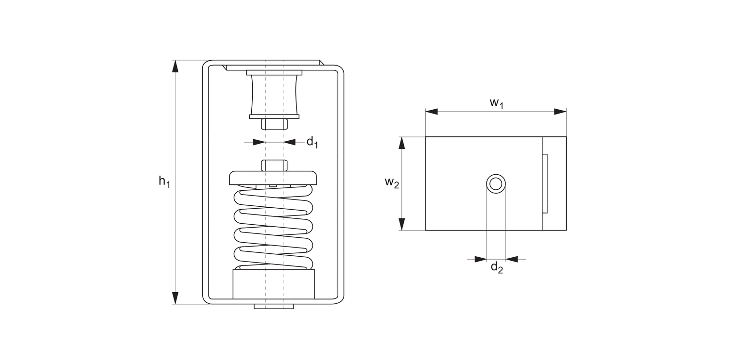 P2552 Acoustic Suspension Hanger top mount