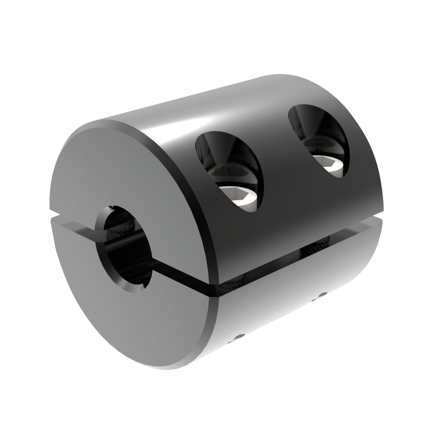 Summit Collars RC-112-KW – 1-1/8 Inch Rigid Shaft Keyed Coupling, Black Oxide Finish (1 Piece)