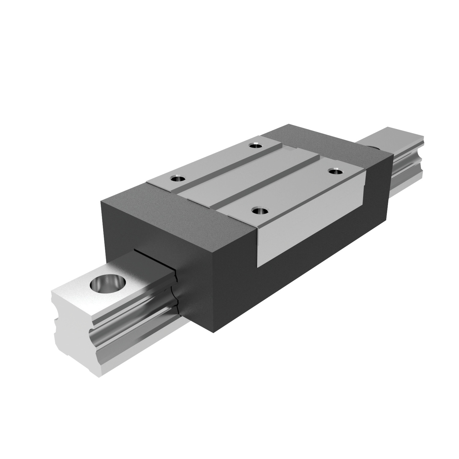 Unflanged Aluminium Carriages Unflanged carriages for use with aluminium linear guideways. Carriages with retained ball cage (stainless steel ball and hardnened stainless steel slider). Ideal for applications where weight efficiency is a priority, such as aviation. Steel versions also available.