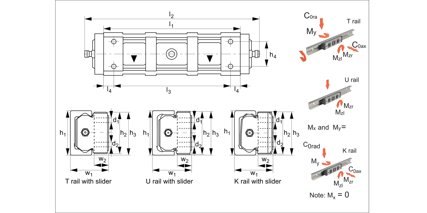L1963.N Very Heavy Duty Sliders, size 63