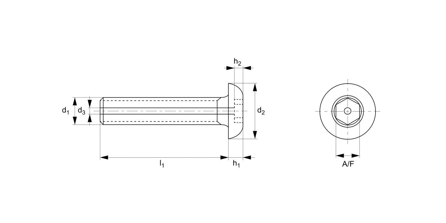 P0094.A4 Vented Screws -  Socket Button Head