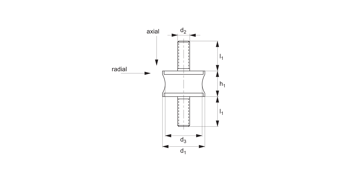P2010 Anti-vibration Cylinders Waisted