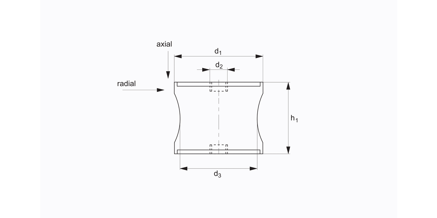 P2012 Anti-vibration Cylinders Waisted