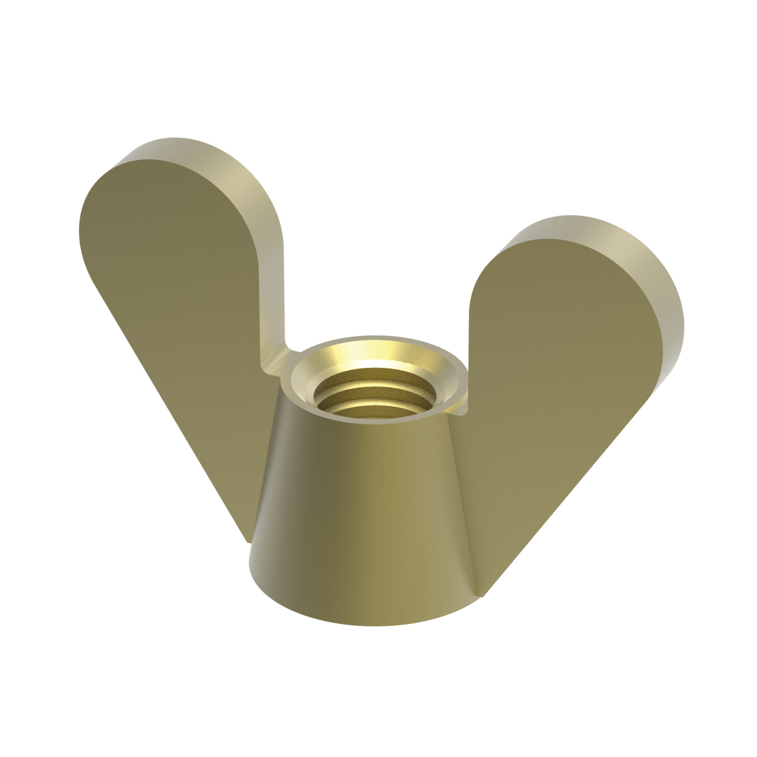 Wing Nuts To DIN 315 AF. Brass.