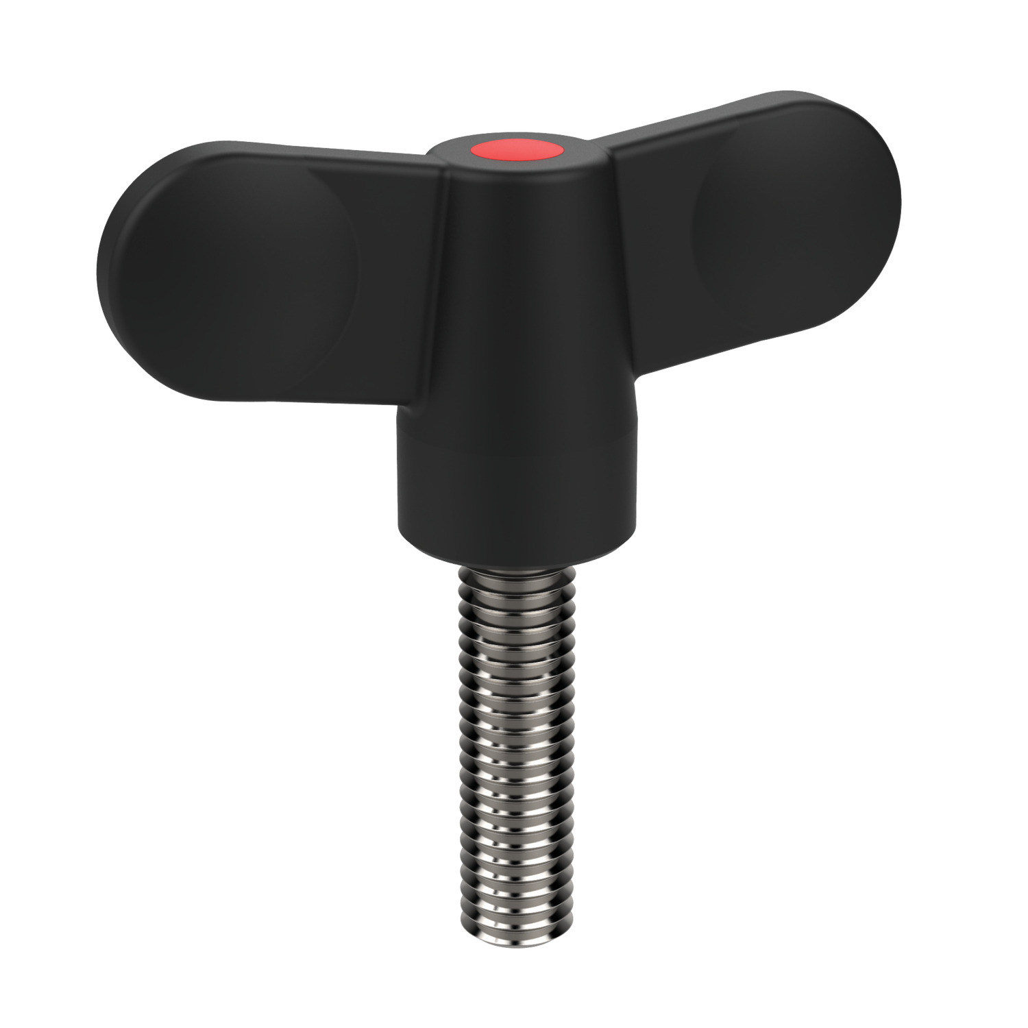 P0481.10-28-20 Wing Nut - Thermoplastic. Black 55 - M10