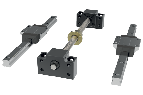 Application example of lead screw with linear guideways